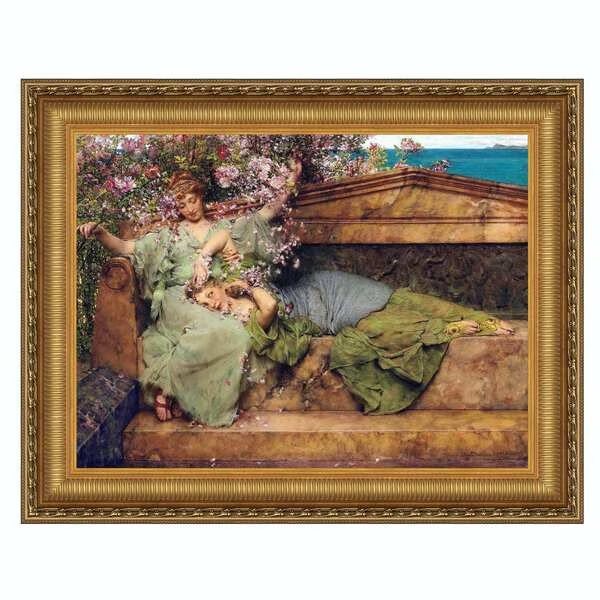 In a Rose Garden Framed Canvas Replica Painting, Small, Design Toscano, Mfr#: DA5651